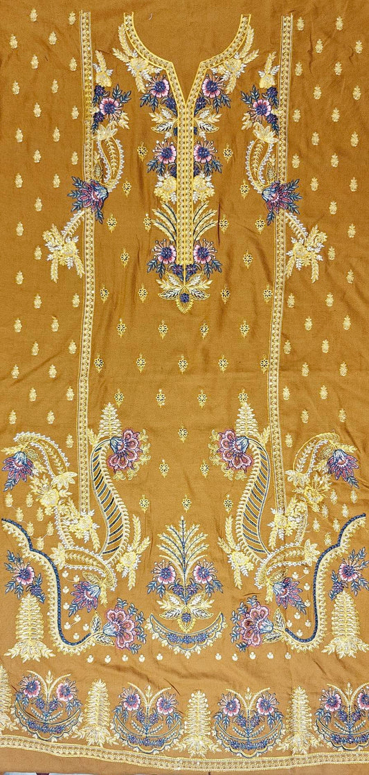 LUXURY DHANAK EMBROIDERY COLLECTION WITH DHANAK SHAWL