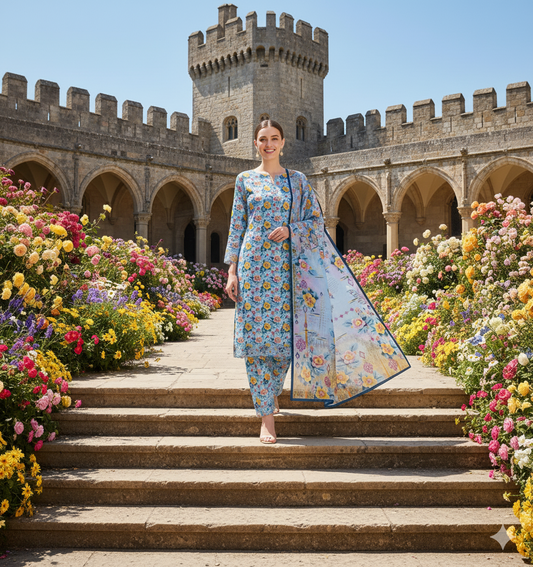 PRINTED KHADDAR ALLOVER STYLE COLLECTION 3PC