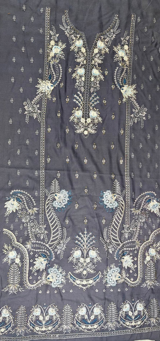 LUXURY DHANAK EMBROIDERY COLLECTION WITH DHANAK SHAWL