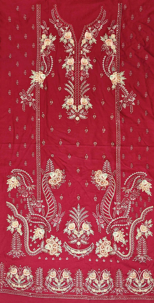 LUXURY DHANAK EMBROIDERY COLLECTION WITH DHANAK SHAWL