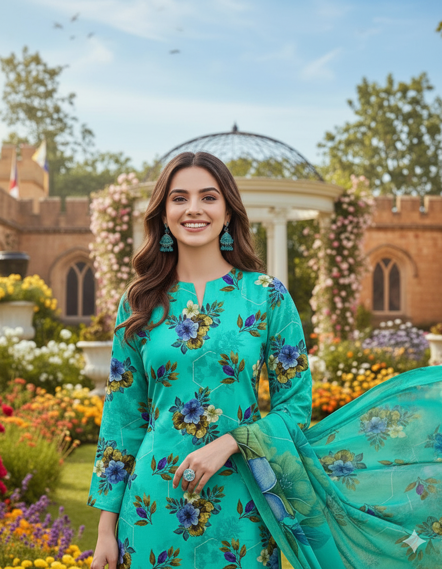 PRINTED KHADDAR ALLOVER STYLE COLLECTION 3PC