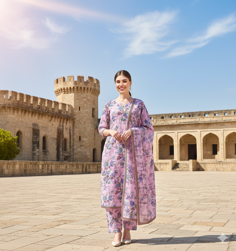 PRINTED KHADDAR ALLOVER STYLE COLLECTION 3PC