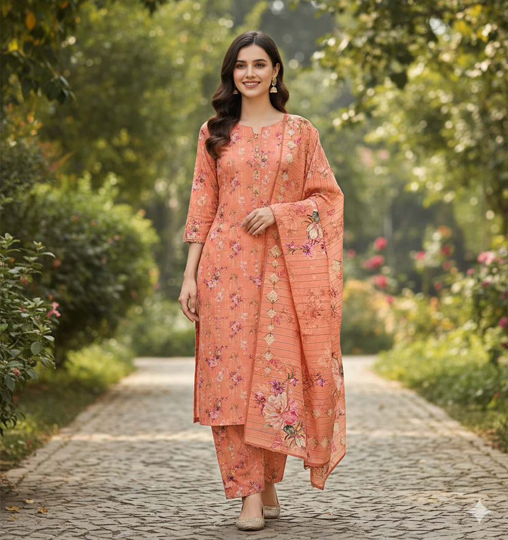 PRINTED KHADDAR ALLOVER STYLE COLLECTION 3PC