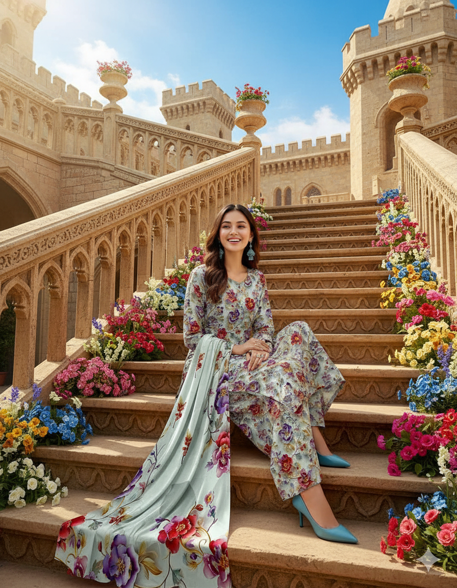 PRINTED KHADDAR ALLOVER STYLE COLLECTION 3PC