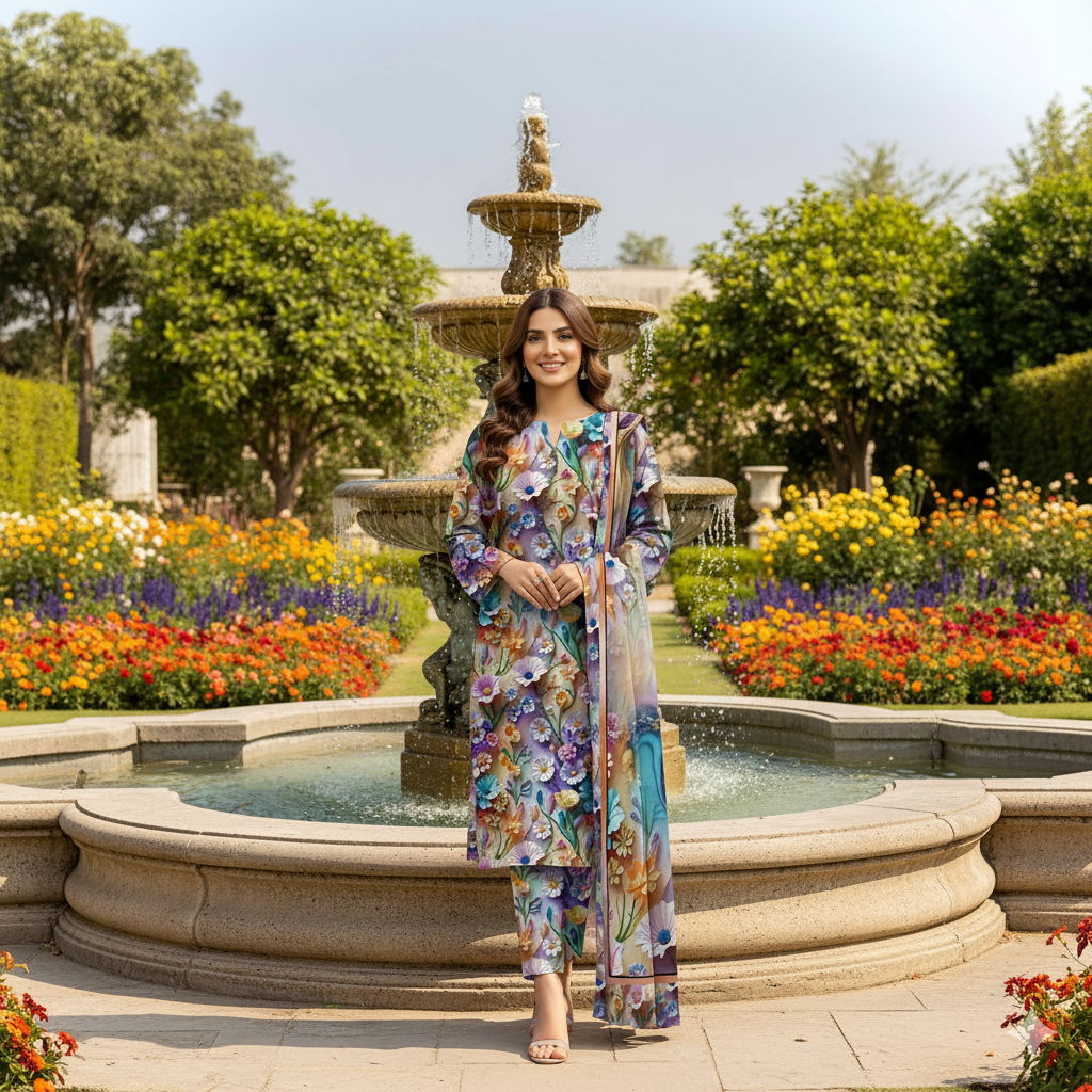 PRINTED KHADDAR ALLOVER STYLE COLLECTION 3PC