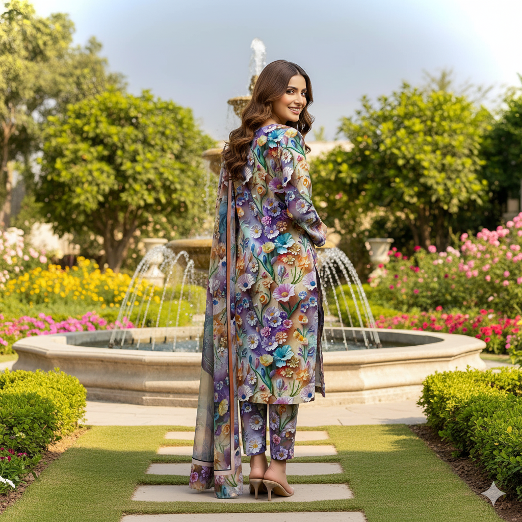 PRINTED KHADDAR ALLOVER STYLE COLLECTION 3PC