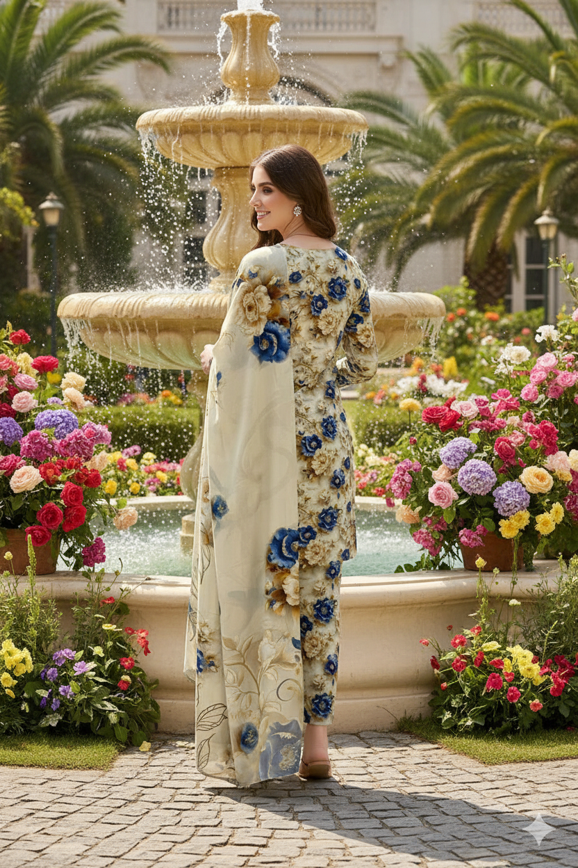 PRINTED KHADDAR ALLOVER STYLE COLLECTION 3PC