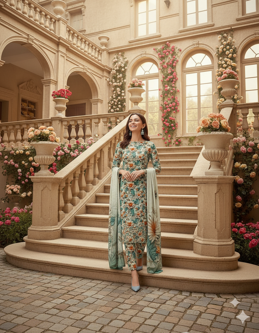 PRINTED KHADDAR ALLOVER STYLE COLLECTION 3PC