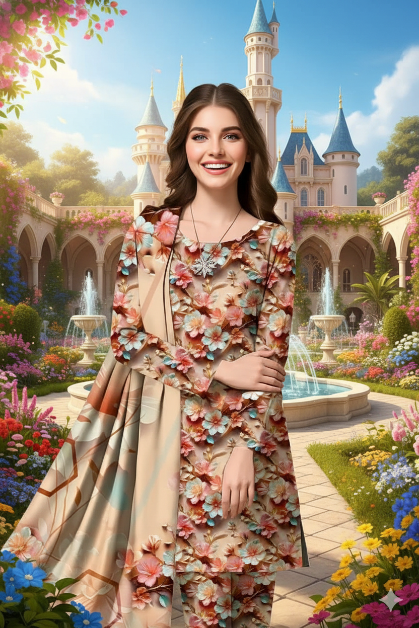 PRINTED KHADDAR ALLOVER STYLE COLLECTION 3PC