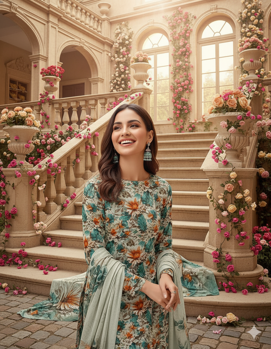 PRINTED KHADDAR ALLOVER STYLE COLLECTION 3PC