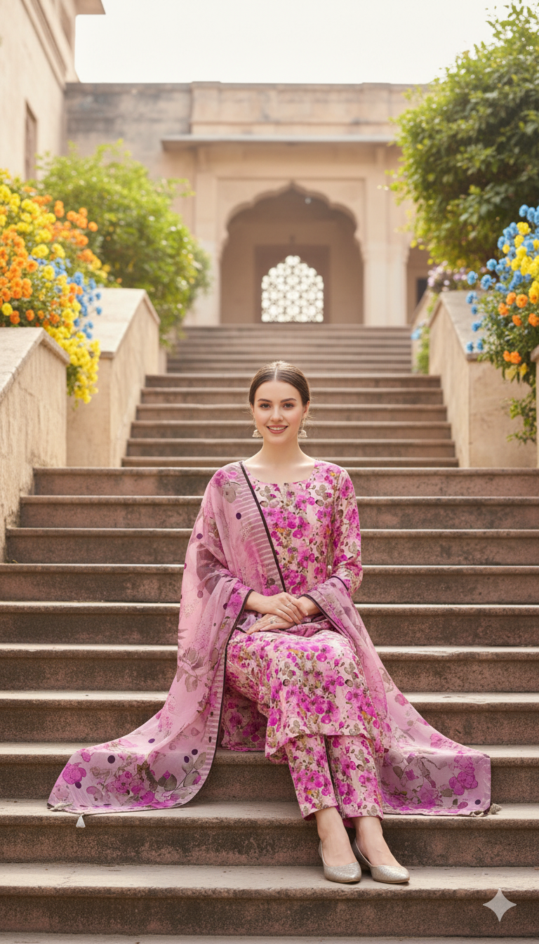 PRINTED KHADDAR ALLOVER STYLE COLLECTION 3PC