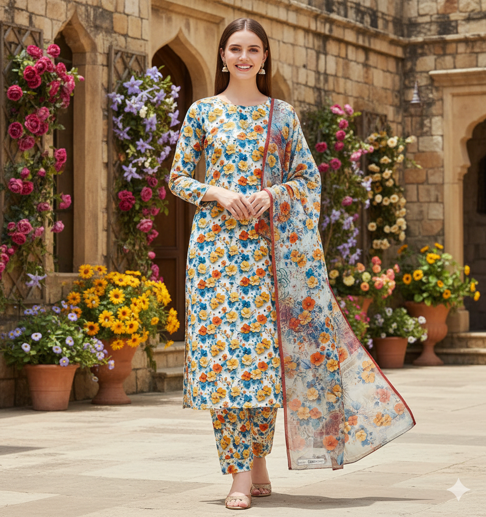 PRINTED KHADDAR ALLOVER STYLE COLLECTION 3PC