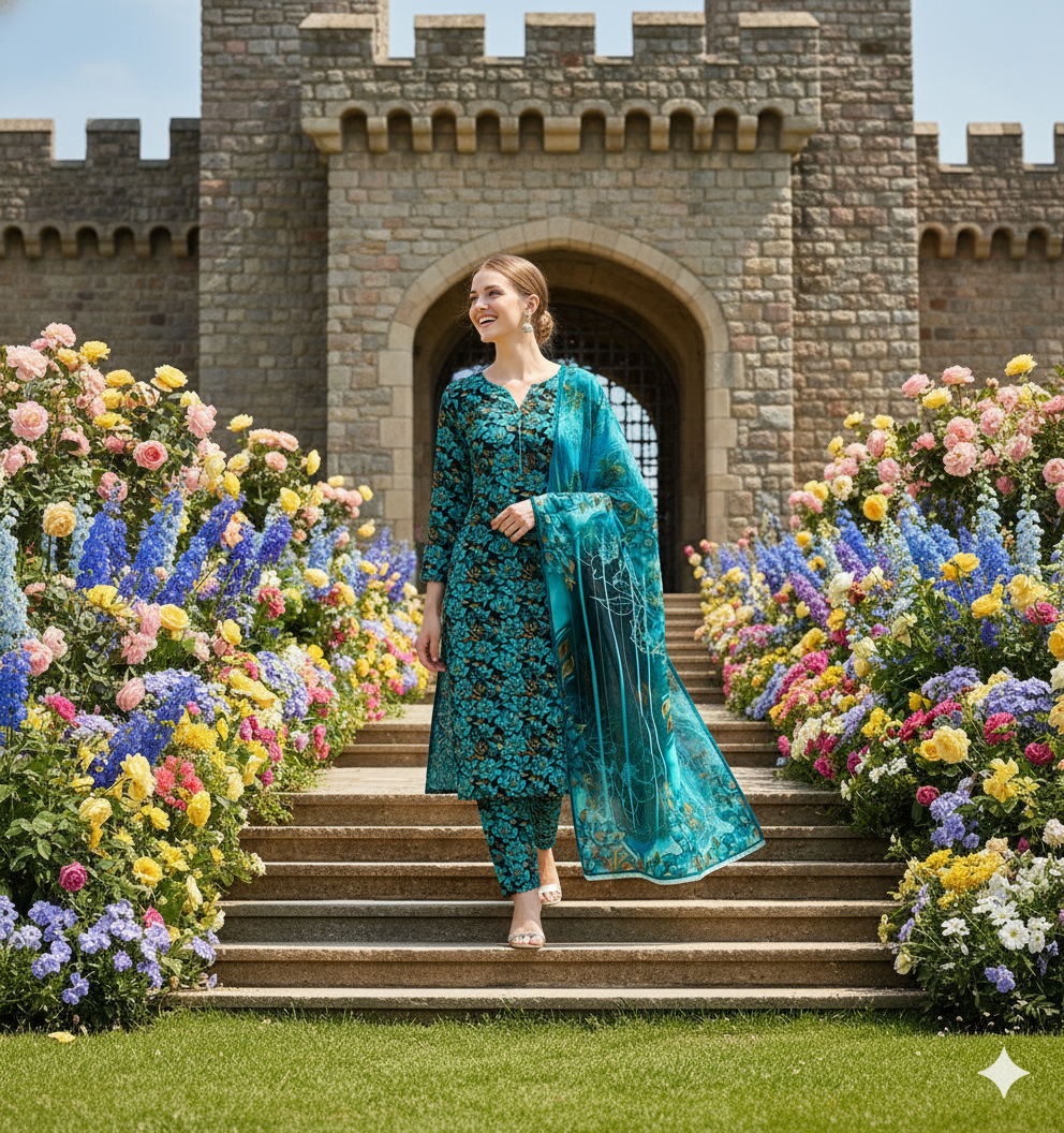 PRINTED KHADDAR ALLOVER STYLE COLLECTION 3PC