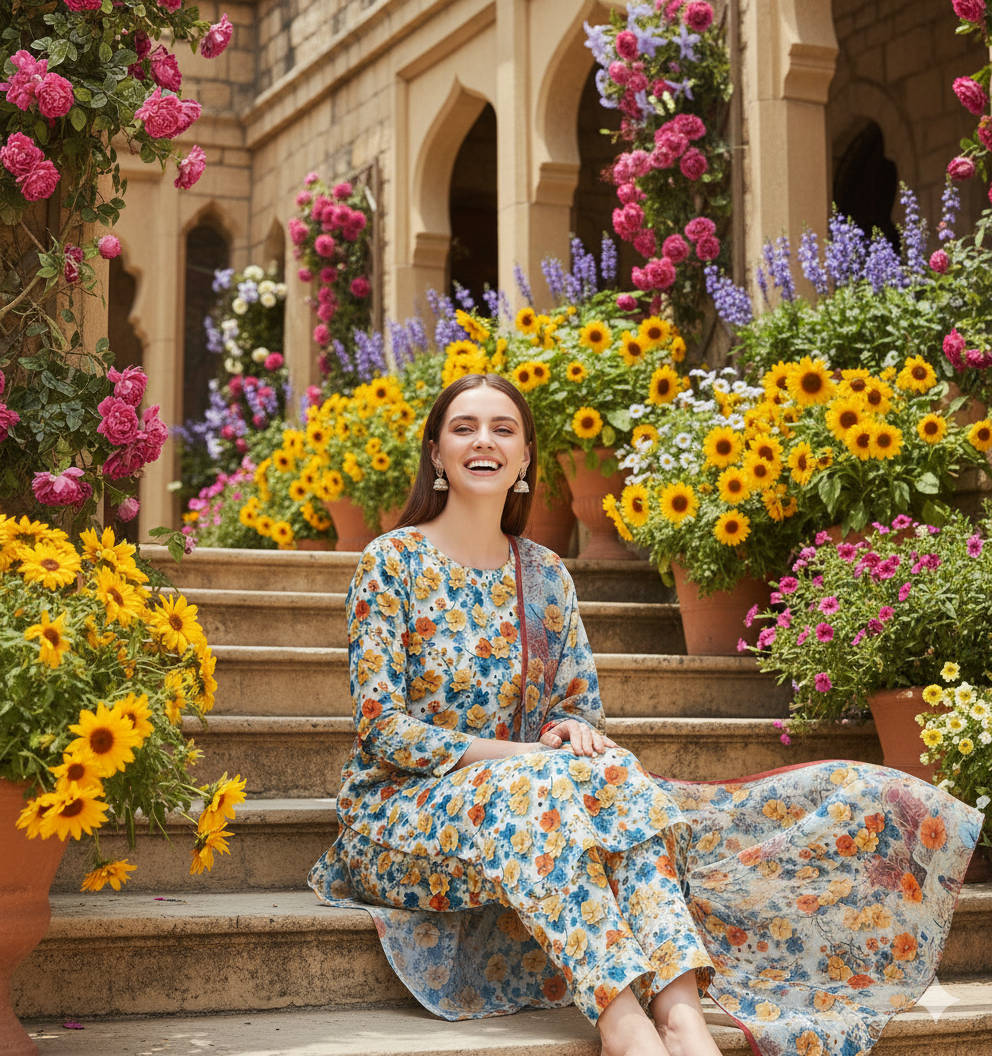 PRINTED KHADDAR ALLOVER STYLE COLLECTION 3PC