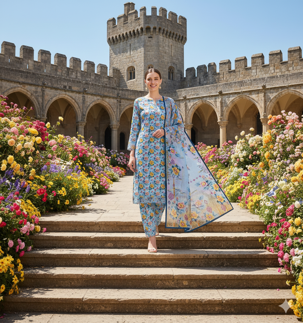 PRINTED KHADDAR ALLOVER STYLE COLLECTION 3PC