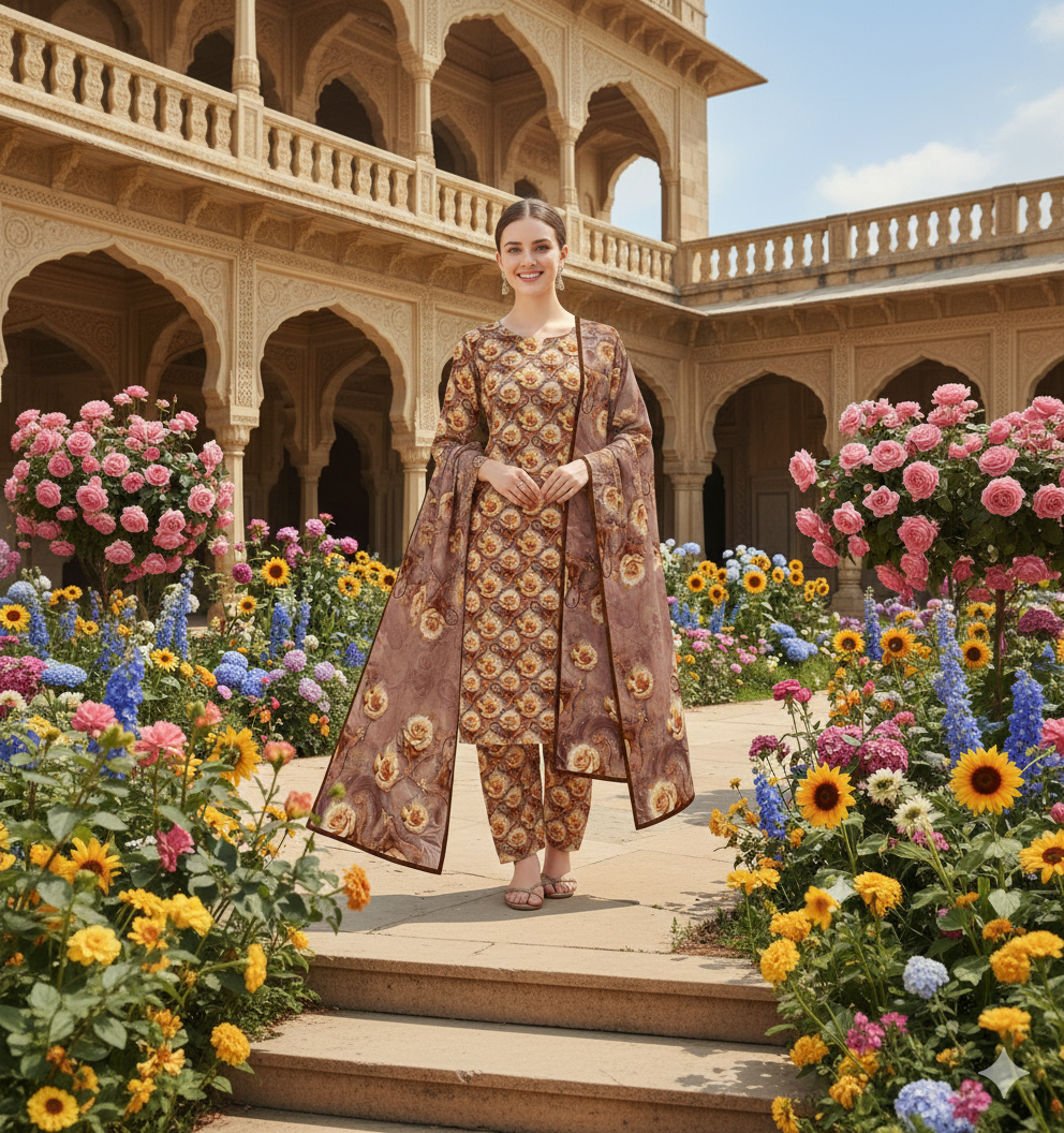 PRINTED KHADDAR ALLOVER STYLE COLLECTION 3PC