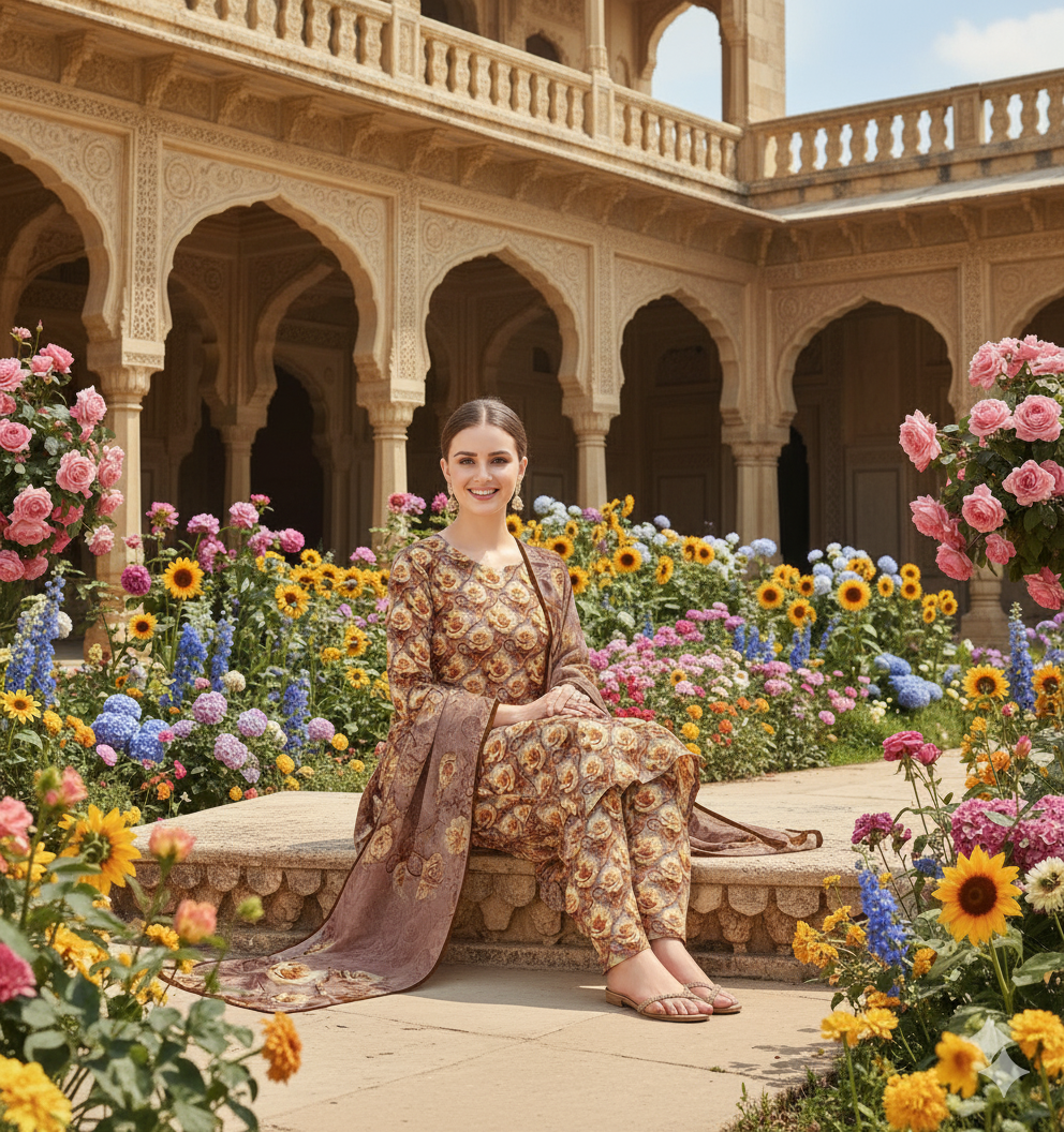 PRINTED KHADDAR ALLOVER STYLE COLLECTION 3PC