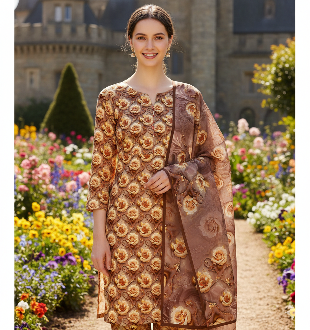 PRINTED KHADDAR ALLOVER STYLE COLLECTION 3PC