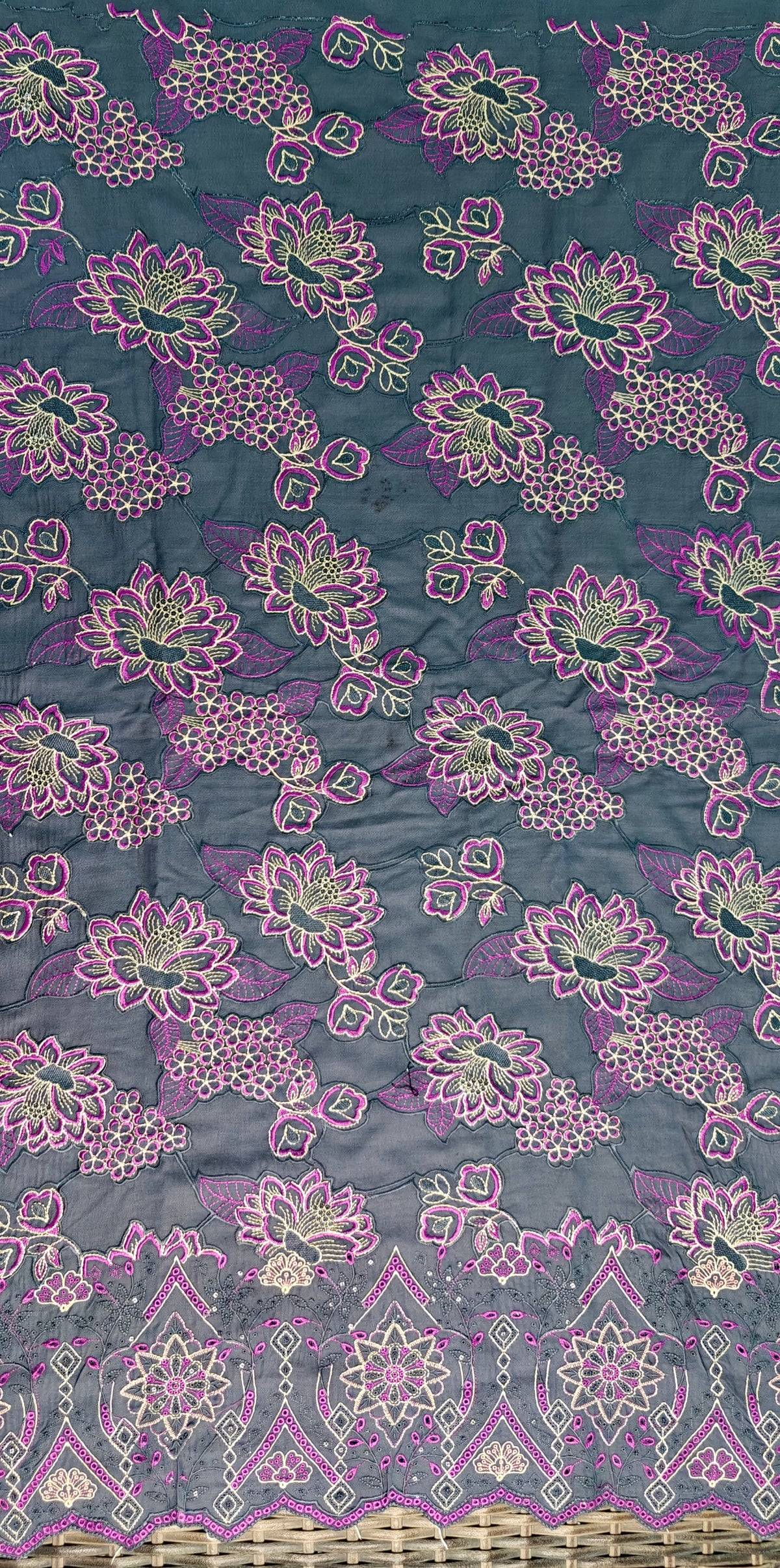 LUXURY DHANAK EMBROIDERY COLLECTION WITH DHANAK SHAWL