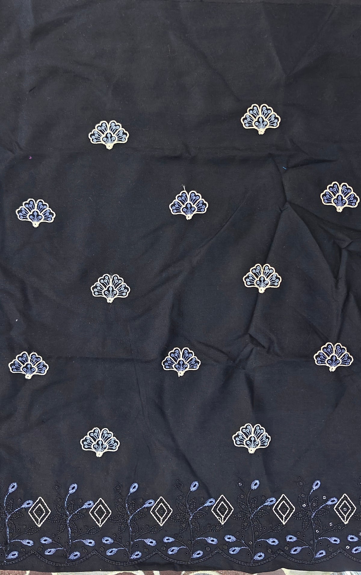 LUXURY DHANAK EMBROIDERY COLLECTION WITH DHANAK SHAWL